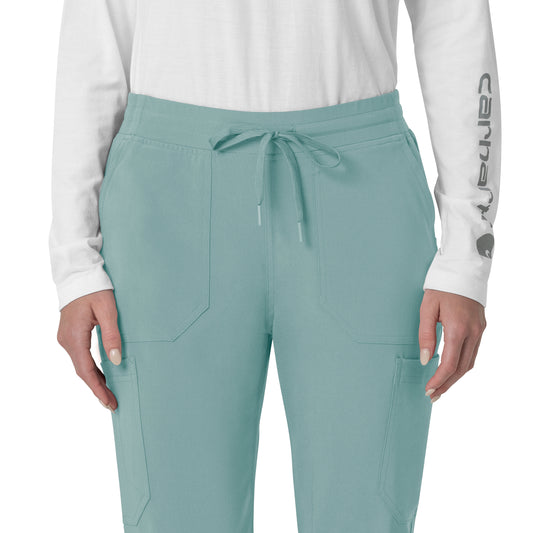 Force Cross-Flex C53110 Cargo Jogger Scrub Pants Summer Blue Model Image Left Side | Carhartt