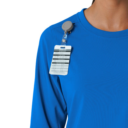Force Cross-Flex C13610 Women's Crew Neck Long Sleeve Scrub Top Royal