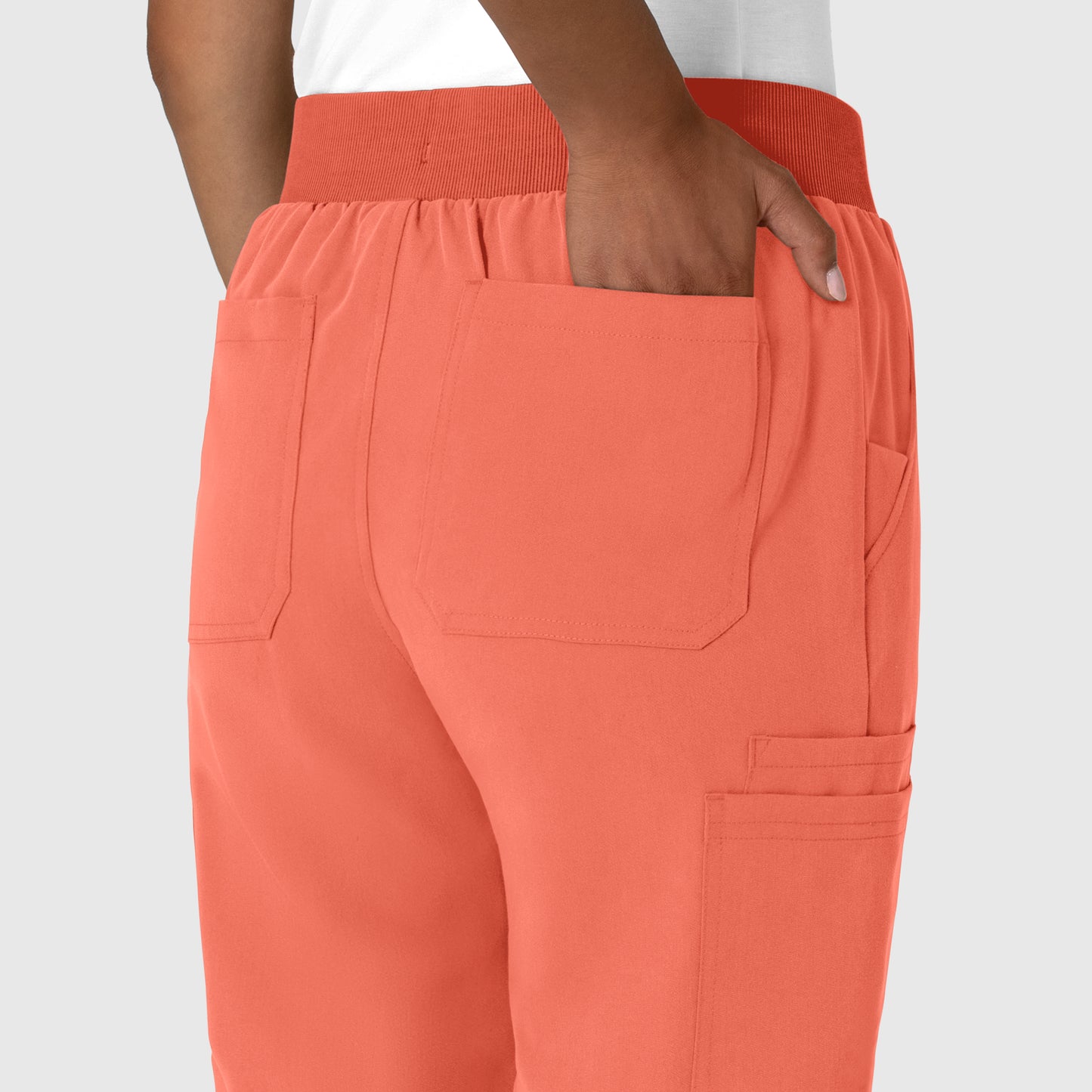 Nova 5132 Jogger Utility Scrub Pant Sugar Coral Model Image Alternate | Wink