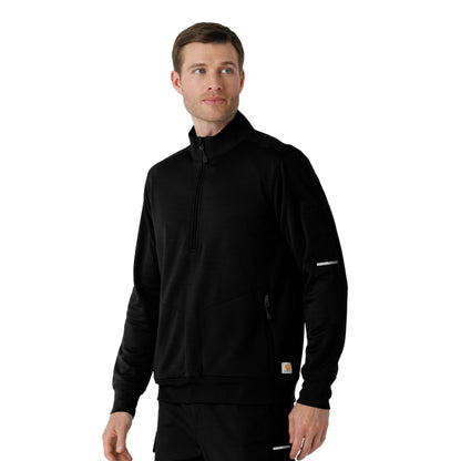 Rugged Flex C86912 Men's Half Zip Black