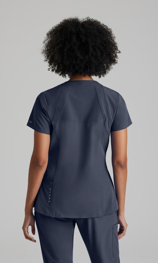 Barco One 5105 Racer Scrub Top Steel