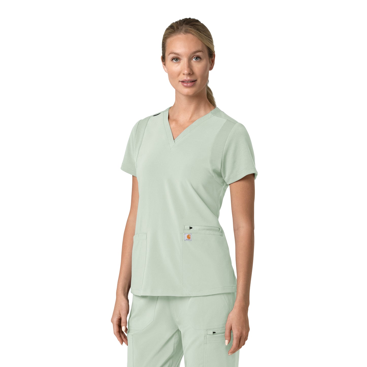 Force Cross-Flex C13210 Women's Flex Panel V-Neck Scrub Top Big Sky