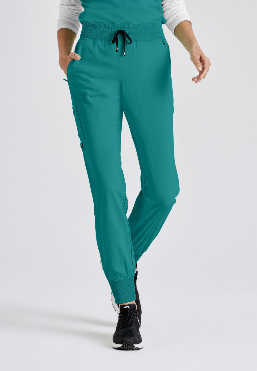 Greys Anatomy Stretch GRSP537 Eden Jogger Teal