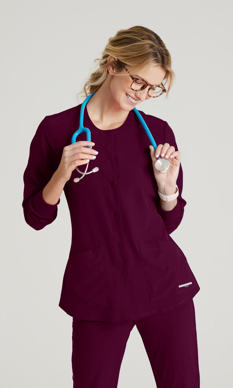Skechers SK401 Stability Scrub Jacket Wine