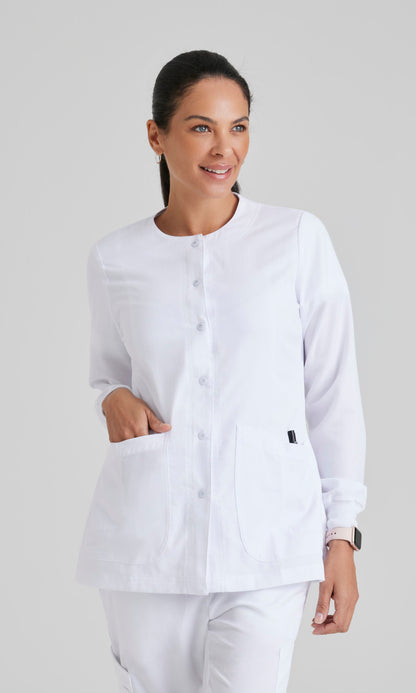 Grey's Anatomy 4450 Jamie Scrub Jacket White