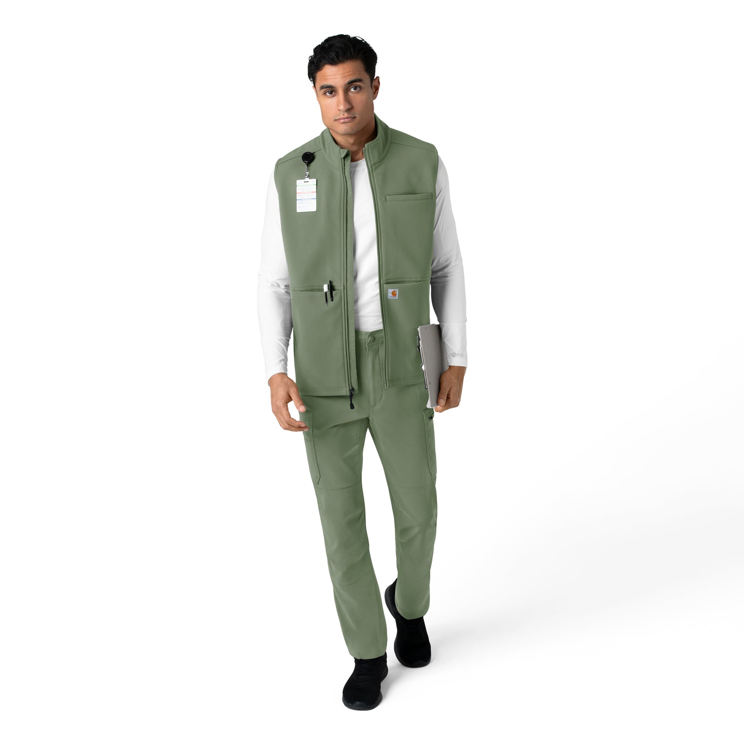 Rugged Flex C82023 Men's Bonded Fleece Vest Olive