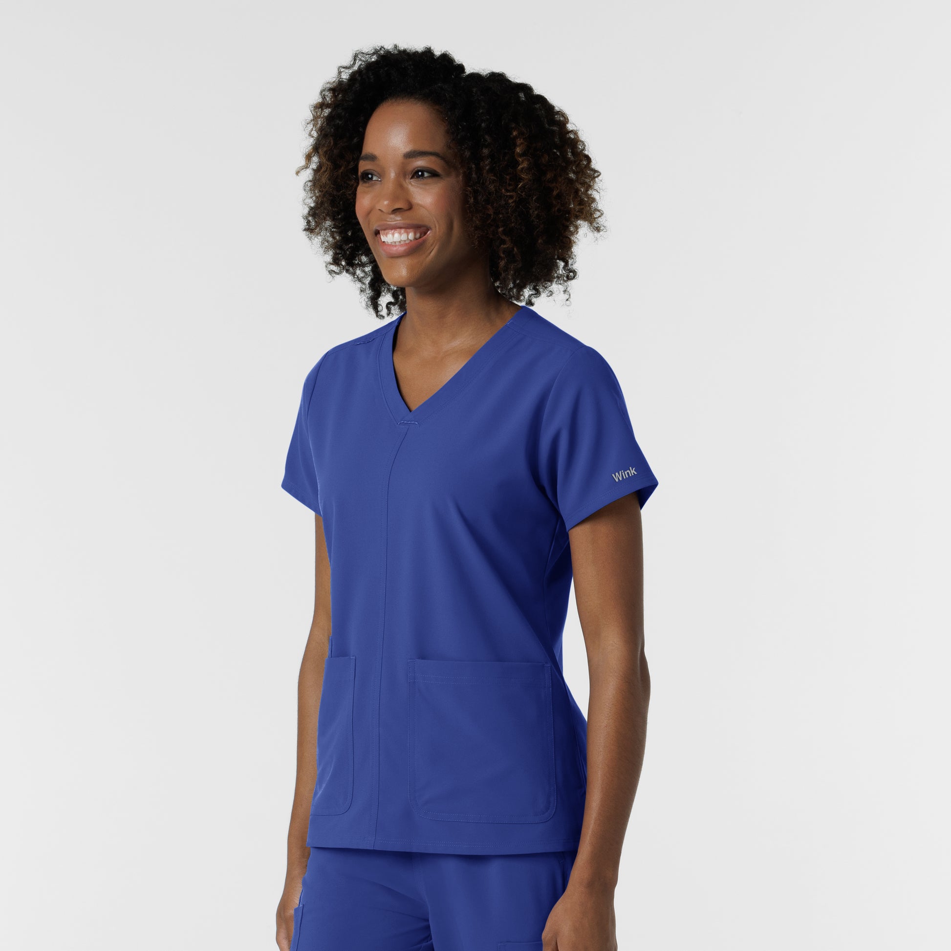 NURTUR 6180 Women's V-Neck Scrub Top Galaxy Blue