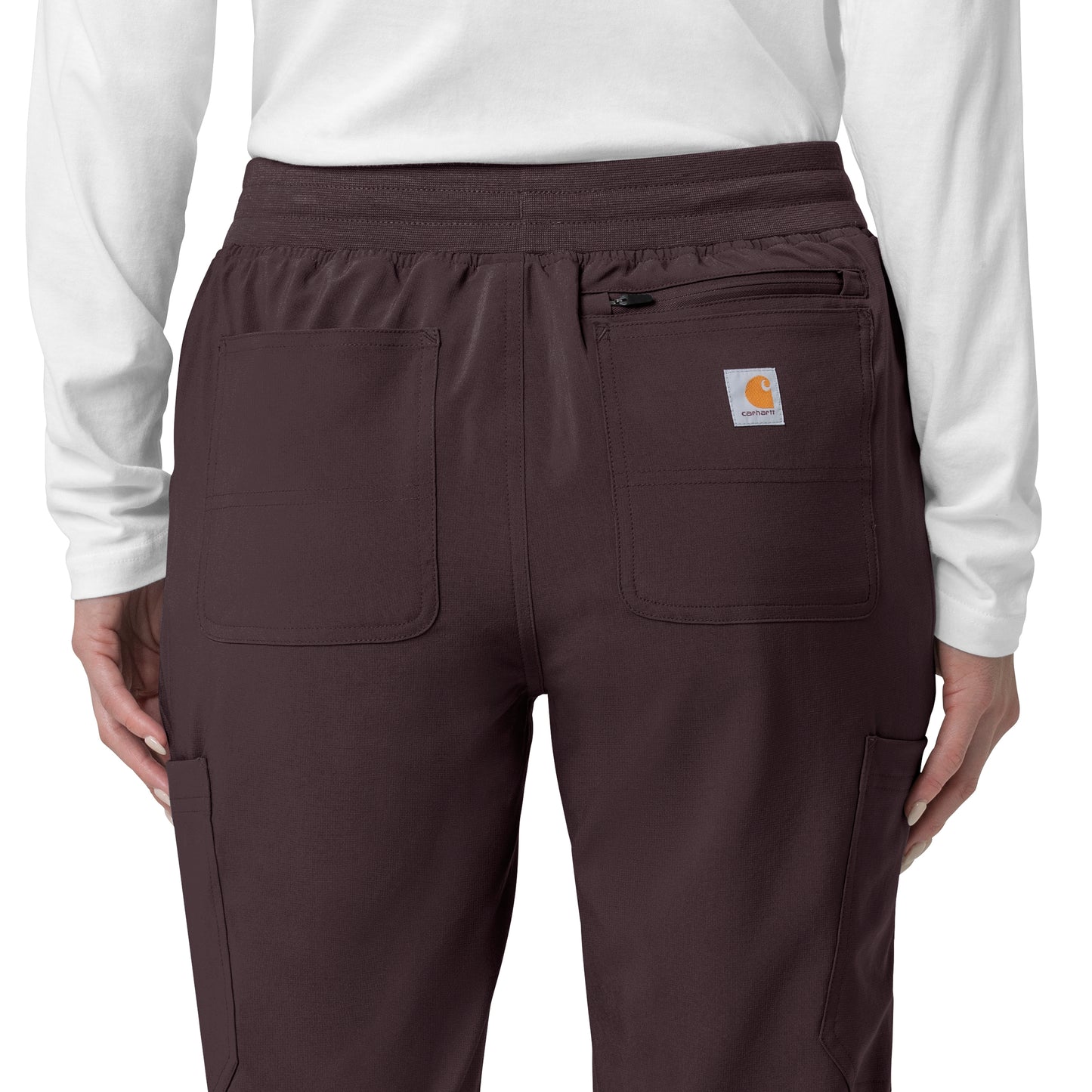 Force Cross-Flex C53110 Women's Cargo Jogger Scrub Pants Dark Sepia