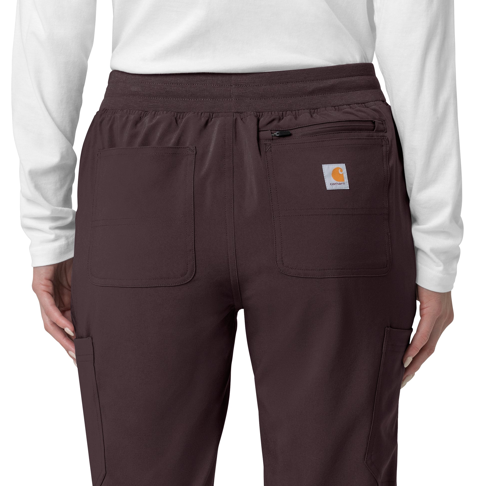 Force Cross-Flex C53110 Women's Cargo Jogger Scrub Pants Dark Sepia