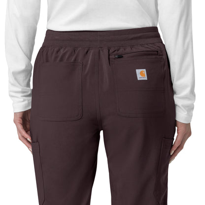 Force Cross-Flex C53110 Women's Cargo Jogger Scrub Pants Dark Sepia
