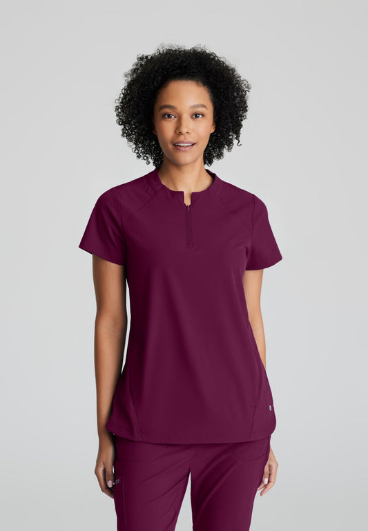 Barco One BOT216 Flux Scrub Top Wine