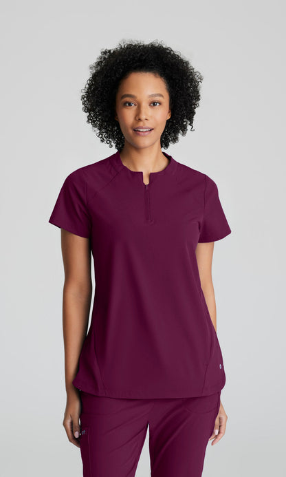 Barco One BOT216 Flux Scrub Top Wine