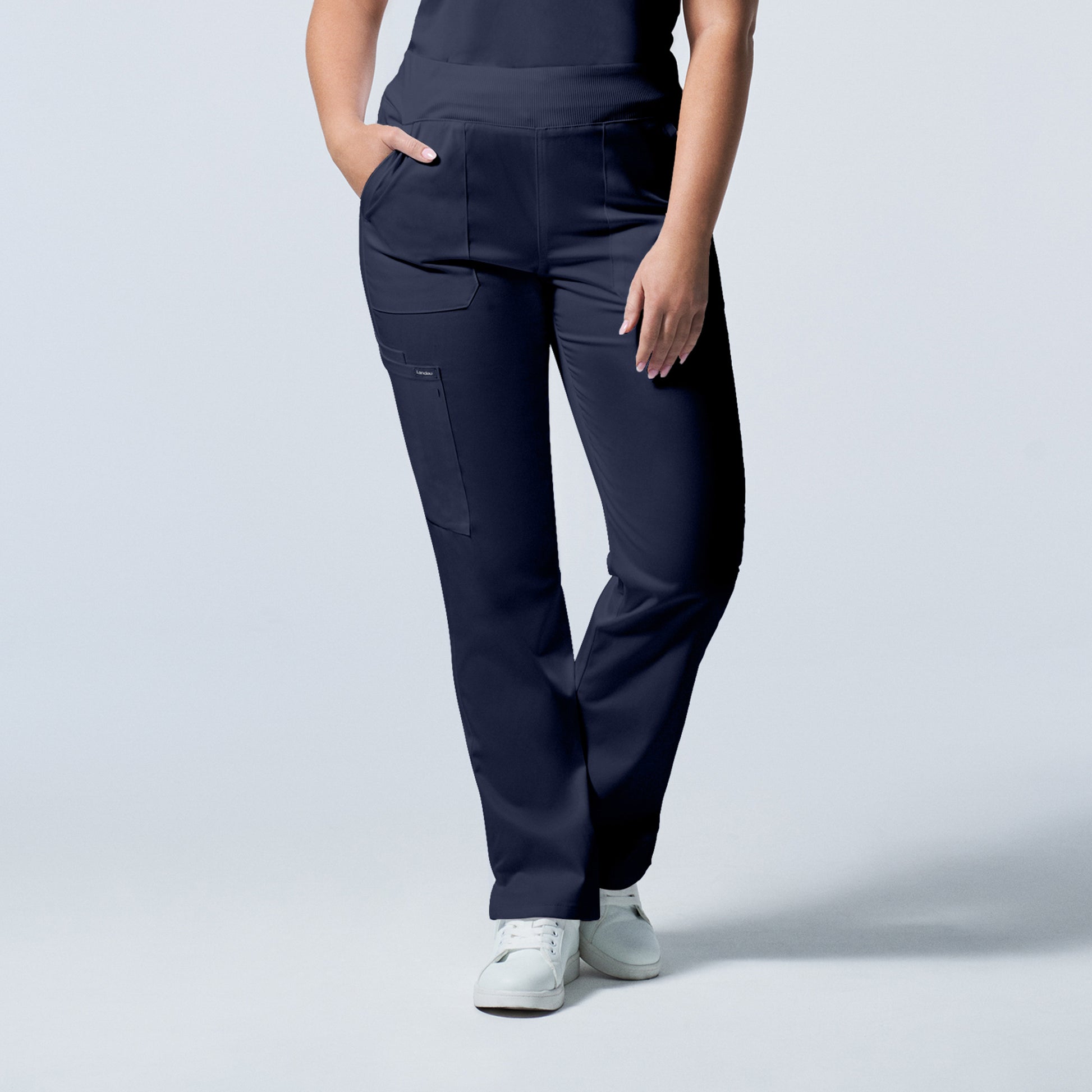 ProFlex LB405 Women's Cargo Scrub Pants True Navy Image