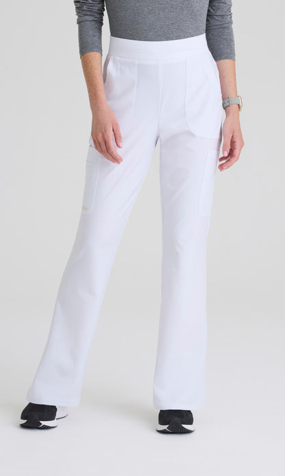 Grey's Anatomy Evolve GSSP729 Women's Sky Pant in White by Barco Model Image Front