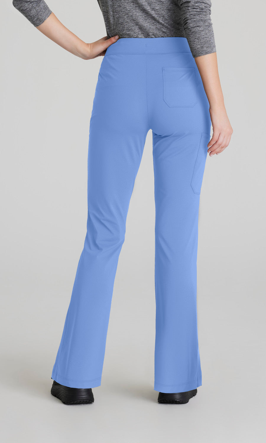 Skechers Slip-Ins Knits SKP656 Glide Knit Flare Scrub Pants Ciel Blue