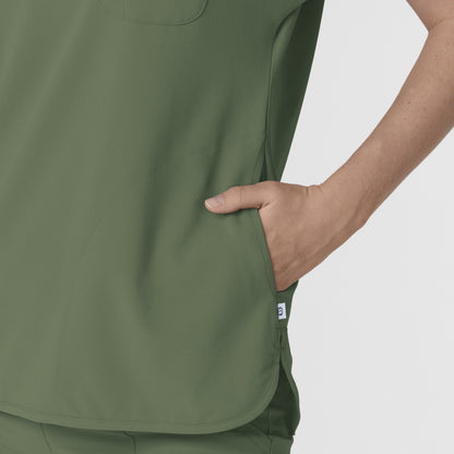 RENEW 6634 Dolman Scrub Top Olive Model Image Alternate | Wink