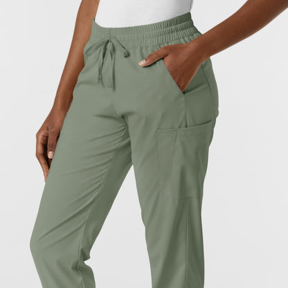 Boundless 5151 Jogger Scrub Pants Sage Model Image Alternate | Wink