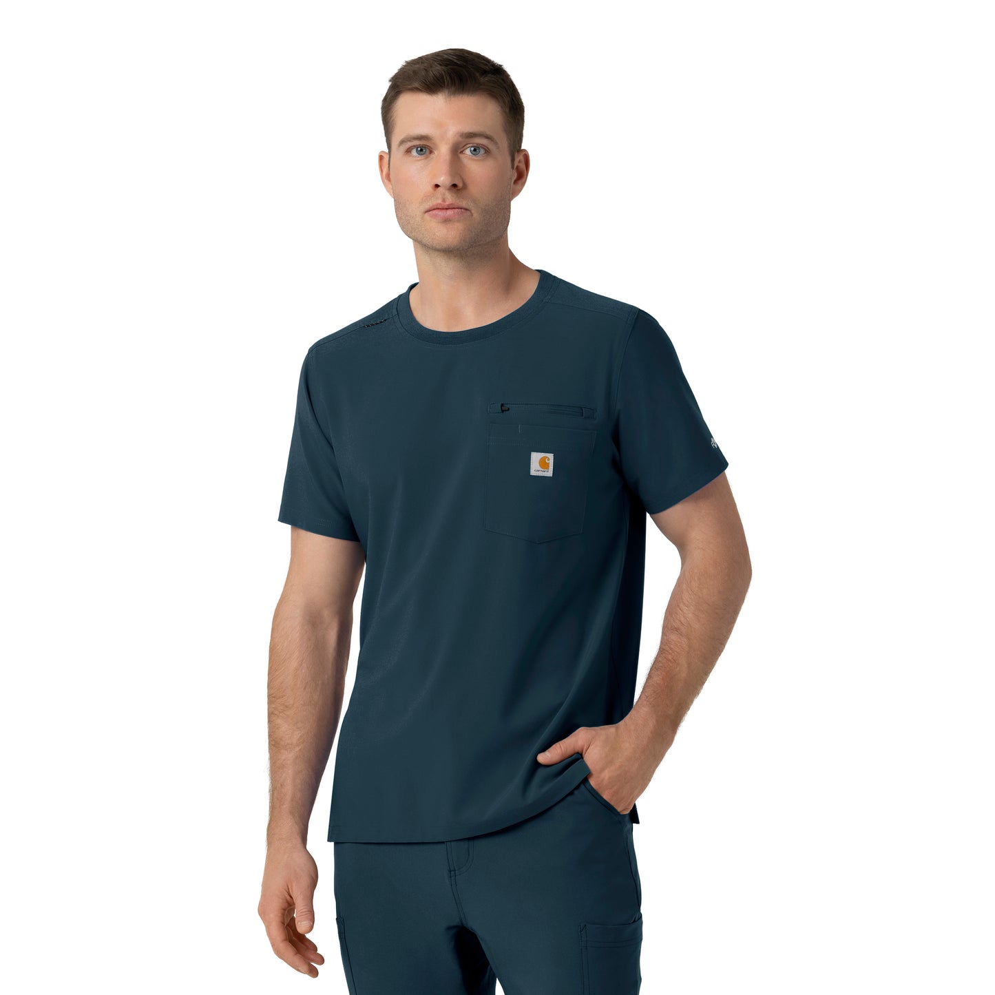 Force Cross-Flex C16510 Men's Crew Neck Scrub Top Navy