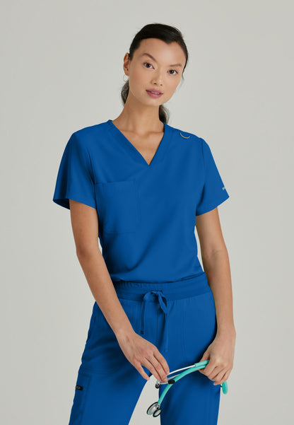 Greys Anatomy Stretch GVST028 Bree Scrub Top New Royal