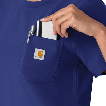 Force Cross-Flex C13510 Women's Crew Neck Scrub Top Galaxy Blue