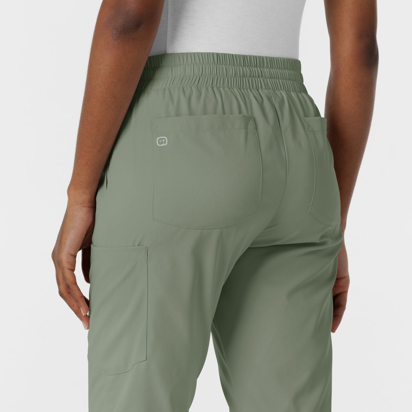 Boundless 5151 Jogger Scrub Pants Sage Model Image Alternate | Wink