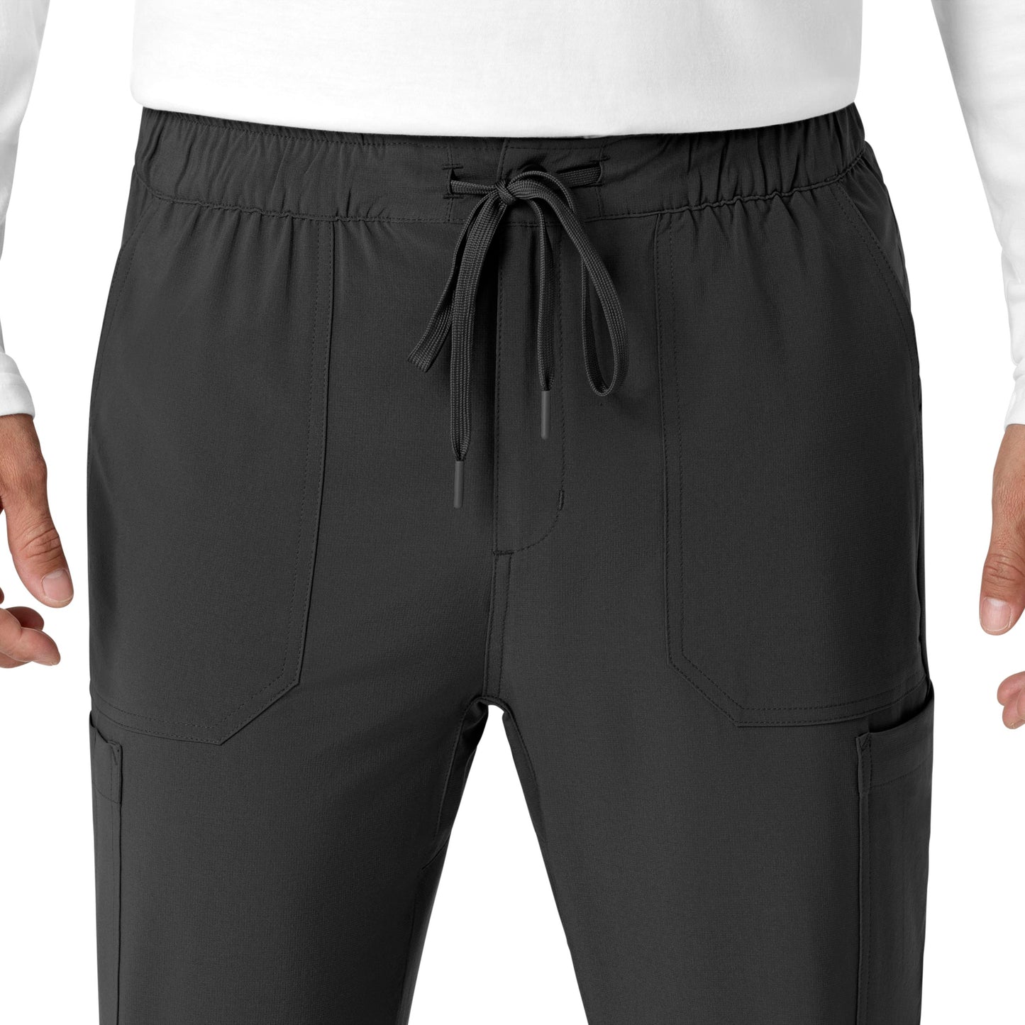 Force Cross-Flex C56310 Men's Jogger Scrub Pant Black Model Image Alternate | Carhartt