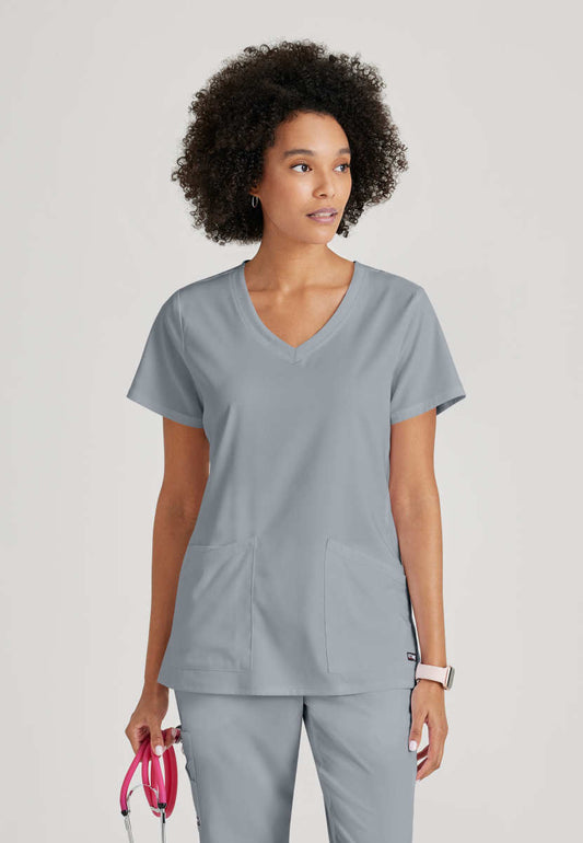 Greys Anatomy Stretch GRST045 Serena Scrub Top Moonstruck