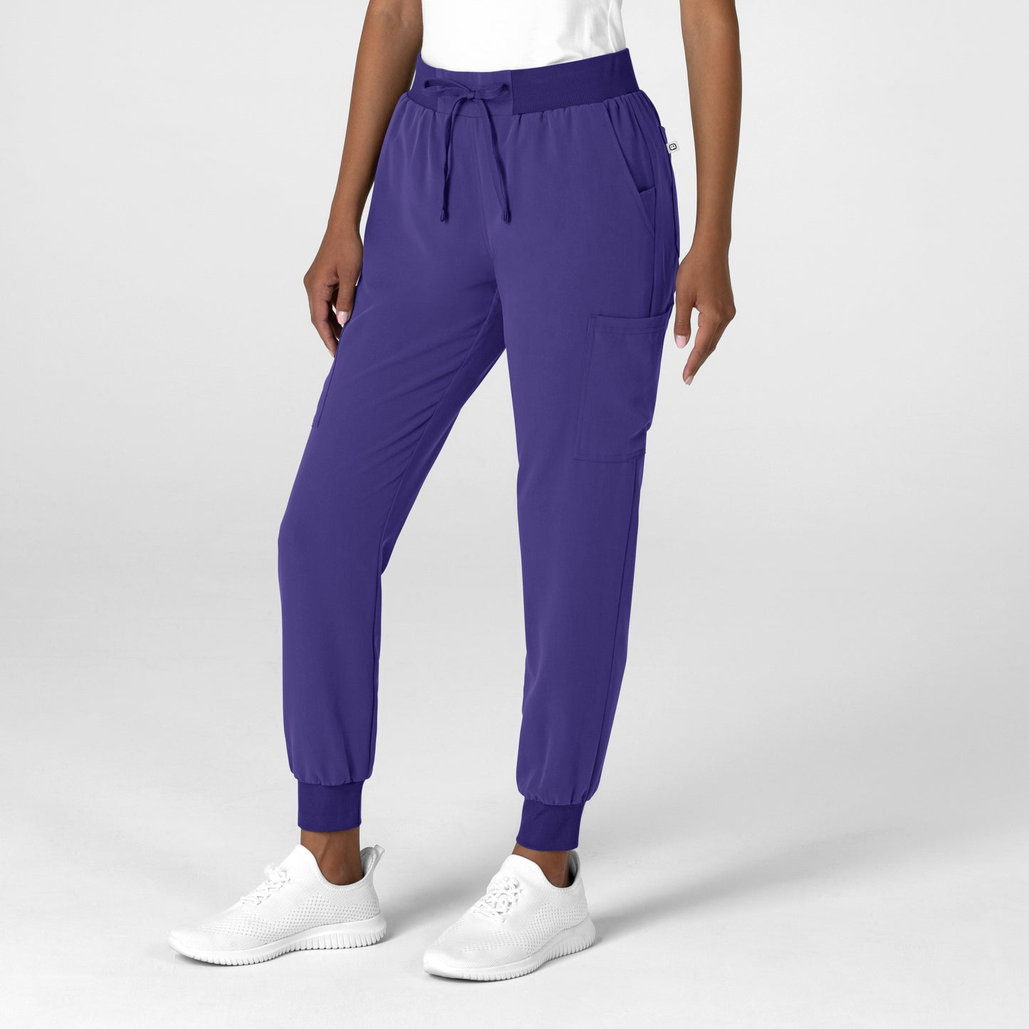 Nova 5132 Jogger Utility Scrub Pant Grape Model Image Left Side | Wink