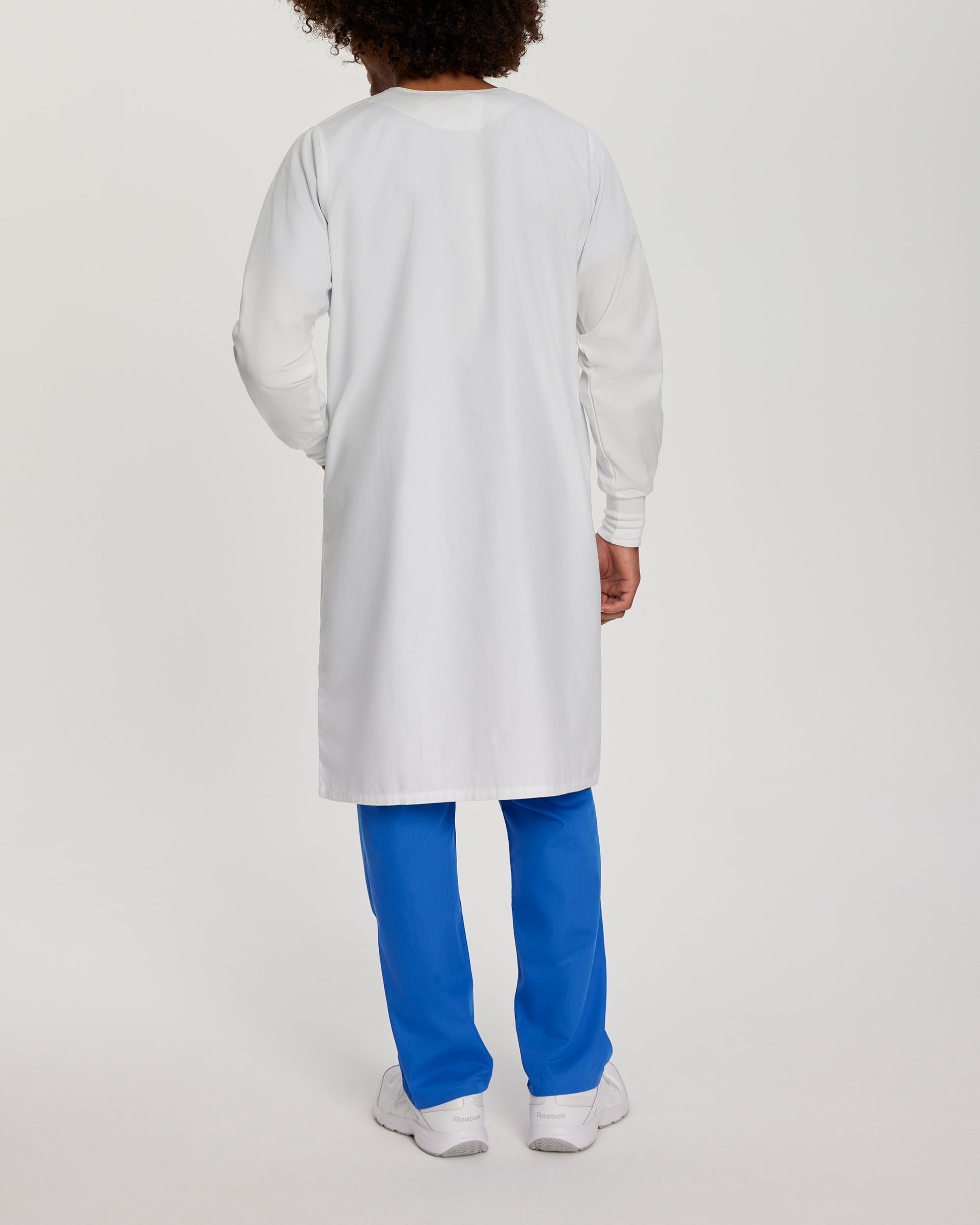 Essential Lab Coats 3178 Unisex 2 Pocket Full Length White Coat White Image