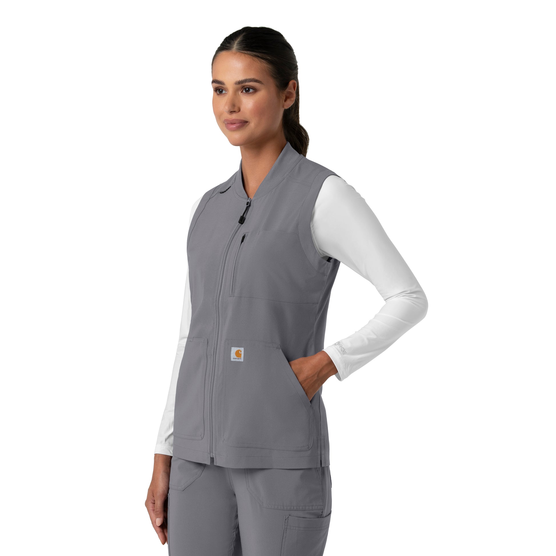 Force Cross-Flex C82510 Women's Lightweight Scrub Vest Pewter