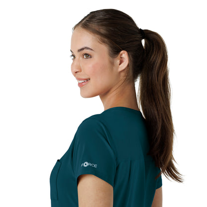 Force Cross-Flex C13410 Tuck-In Scrub Top Caribbean Model Image Alternate | Carhartt