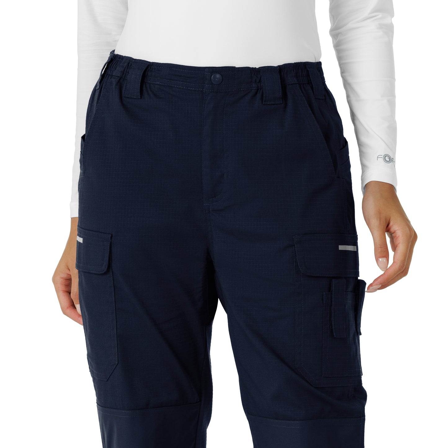 Rugged Flex C52418 Women's Ripstop Cargo Pantss Dark Navy