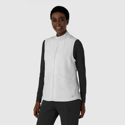 Layers 8214 Women's Everything Everywhere Scrub Vest White