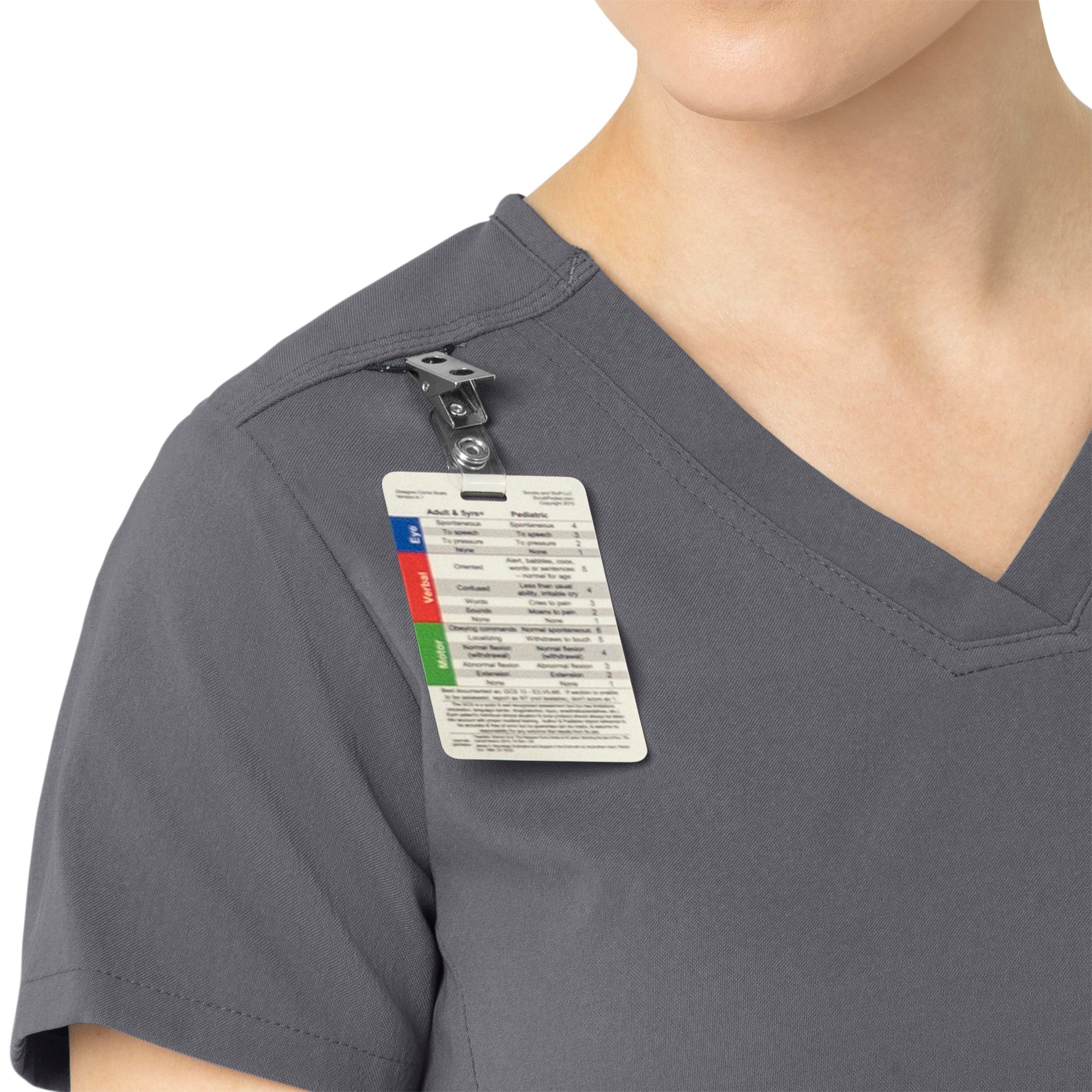 Rugged Flex Peak C12137 Tuck-In Scrub Top Pewter Model Image Alternate | Carhartt