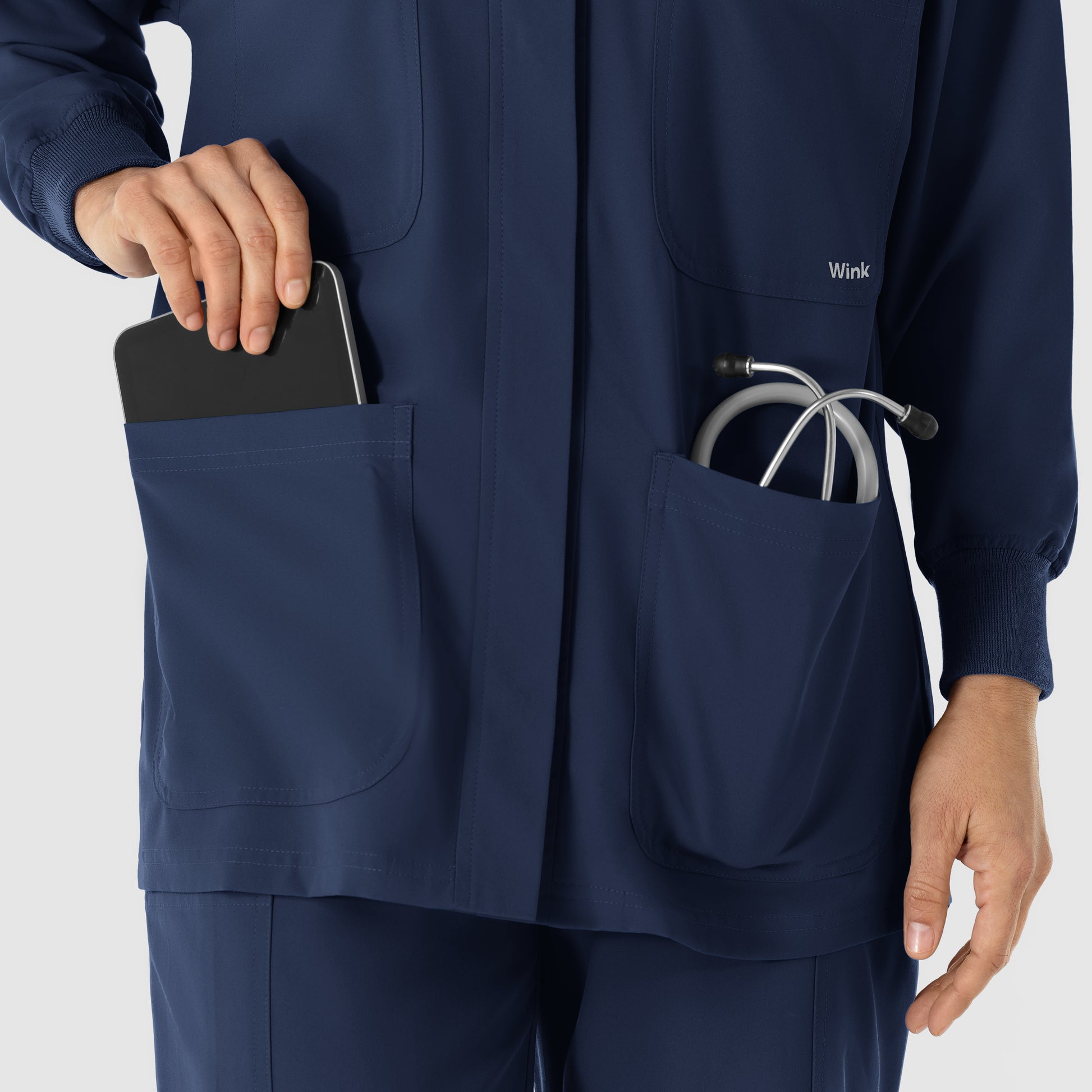 NURTUR 8180 Women’s Scrub Shirt Jacket Navy