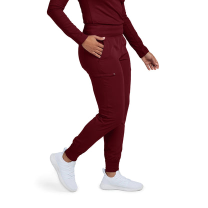 CRFT WB430 Women's Jogger Scrub Pants Wine Image