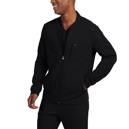 CRFT WJ705 Men's 3 Pocket Scrub Jacket Black Image