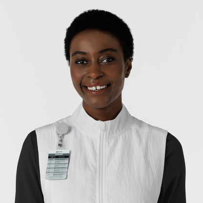 Layers 8214 Women's Everything Everywhere Scrub Vest White