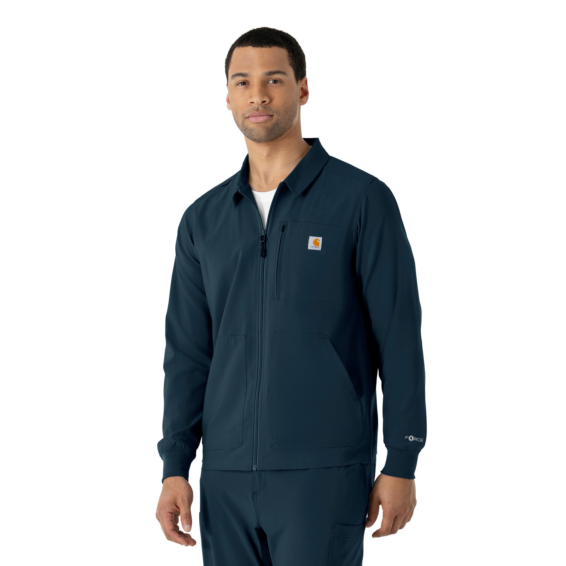Force Cross-Flex C86310 Men's Lightweight Scrub Jacket Navy