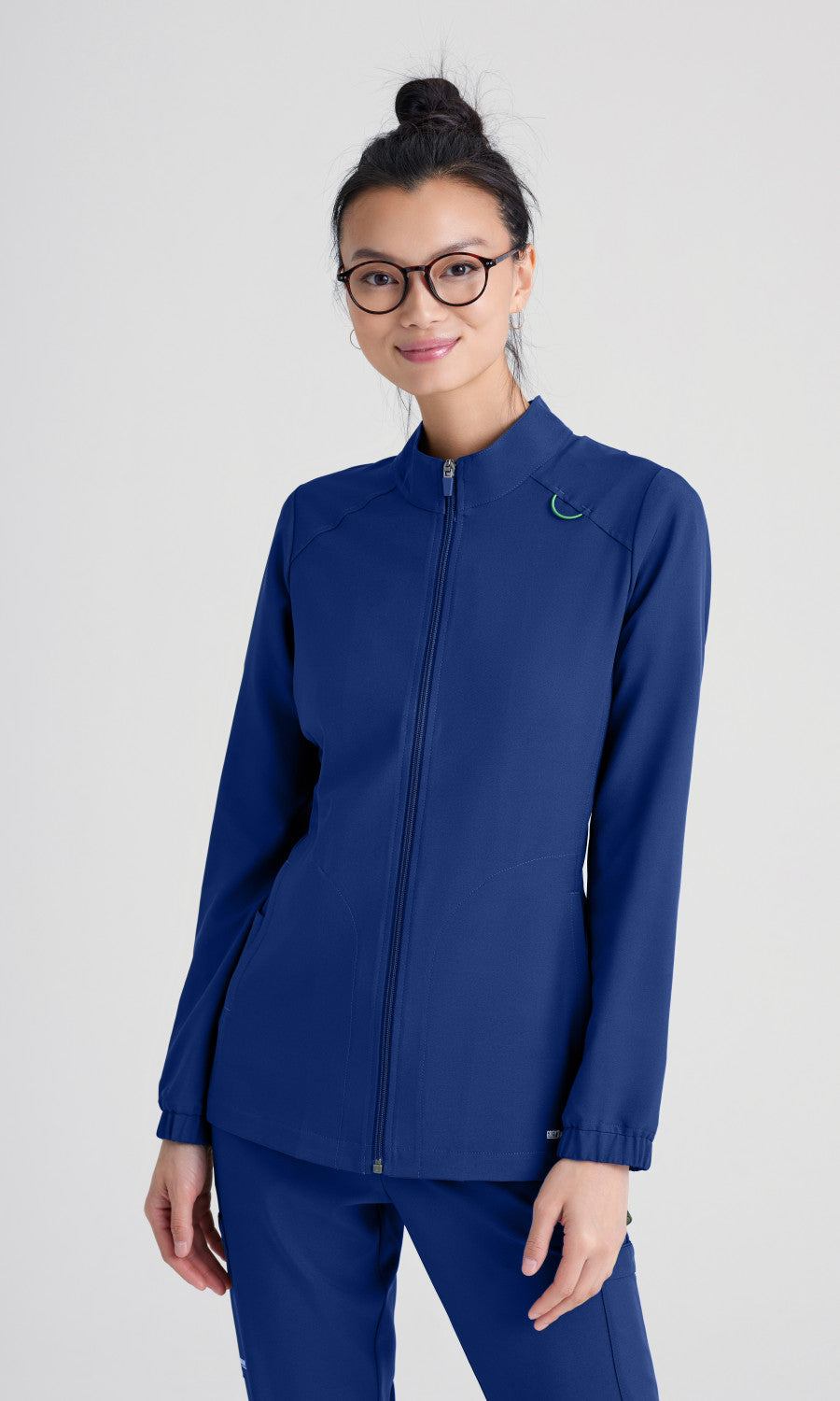 Grey's Anatomy Evolve GSSW886 Virtue Scrub Jacket Indigo