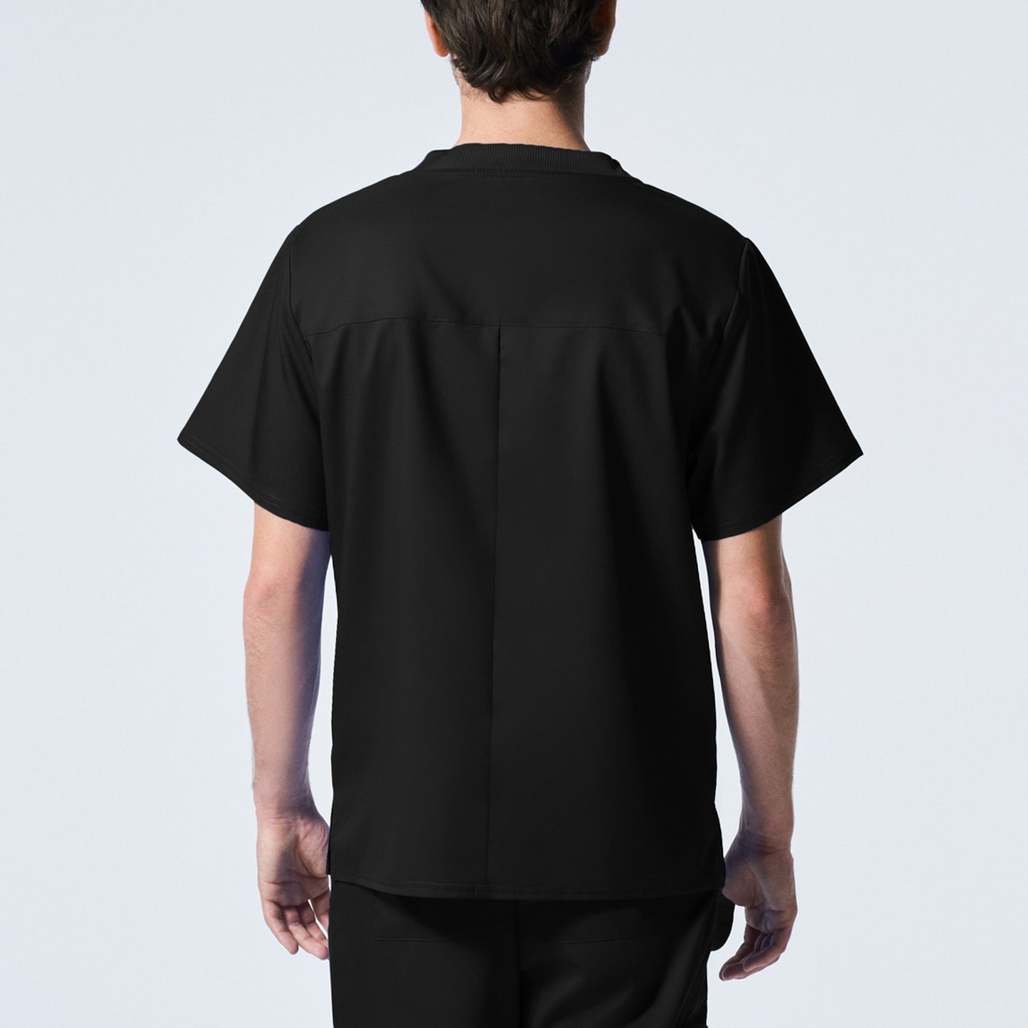 ProFlex LT108 Men's 2 Pocket V Neck Scrub Top Black Image