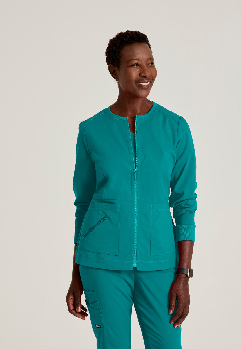 Greys Anatomy Stretch GRSW017 Millie Jacket Teal