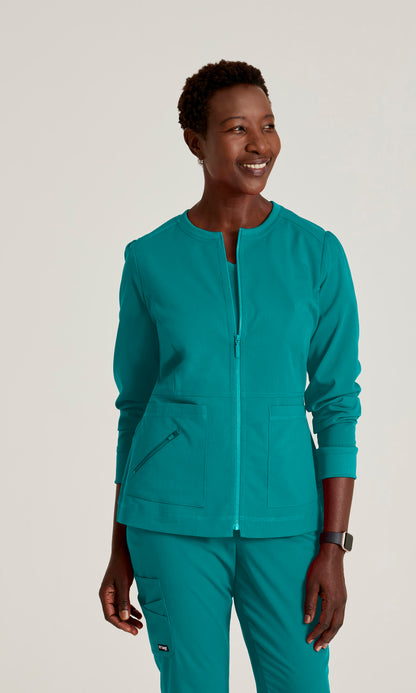 Grey's Anatomy Stretch GRSW017 Millie Jacket Teal
