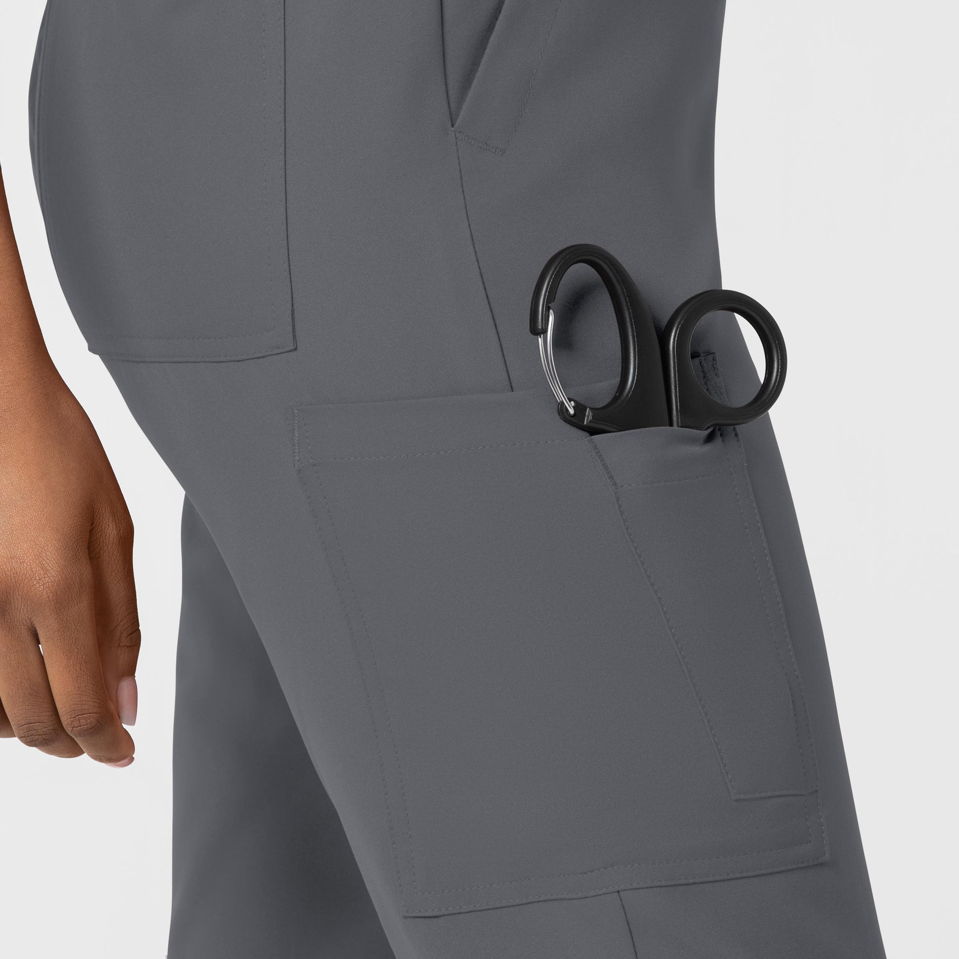 Thrive 5122 Cargo Jogger Scrub Pants Pewter Model Image Alternate | Wink