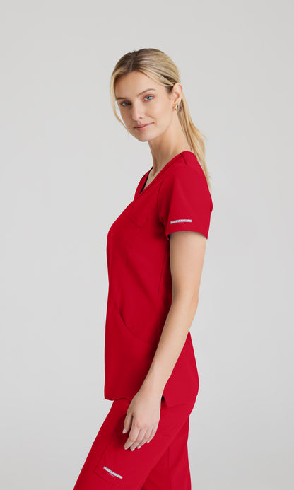 Skechers SK102 Reliance Scrub Top True Red