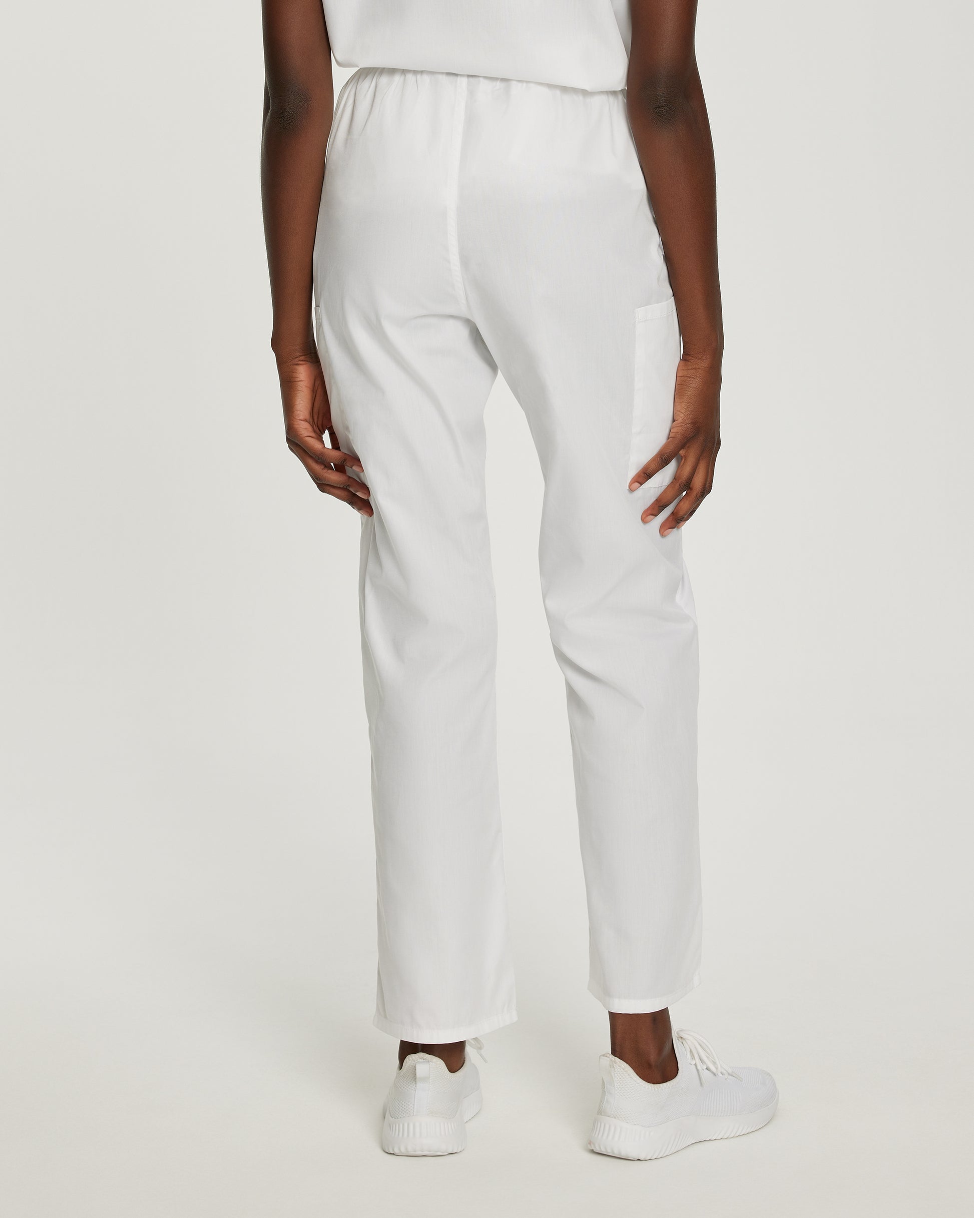 Scrub Zone 83221 Women's Cargo Scrub Pants White Image