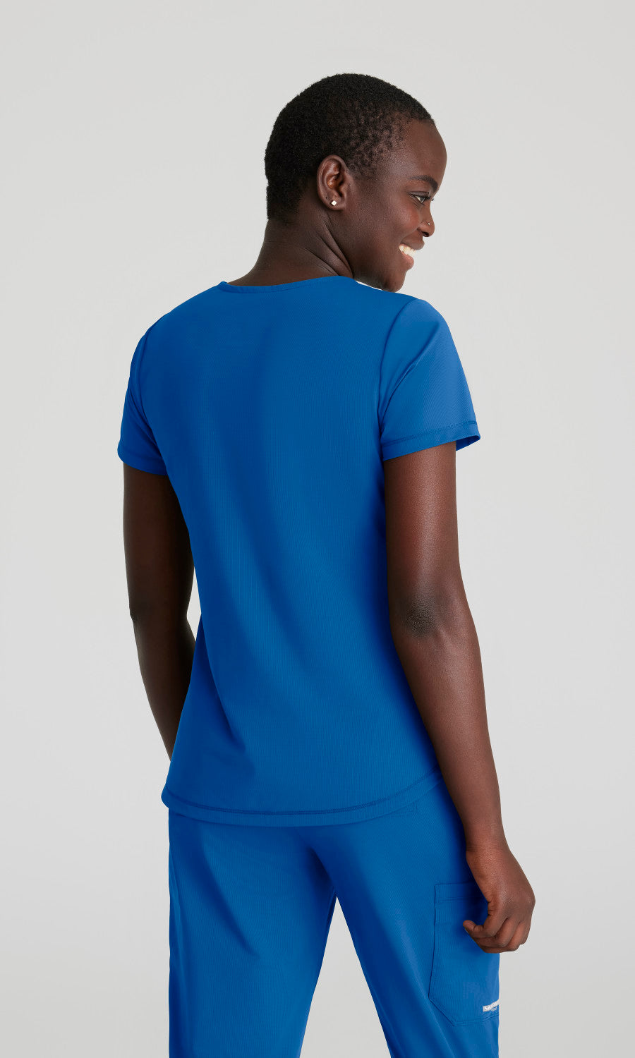 Skechers Slip-Ins Knits SKT220 Serene Knit Scrub Top New Royal