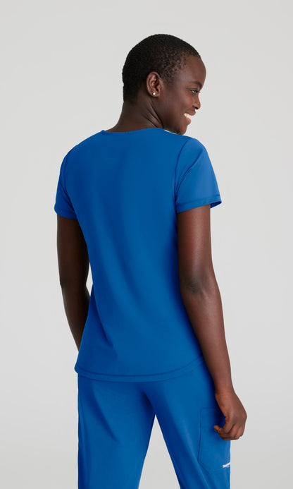 Skechers Slip-Ins Knits SKT220 Serene Knit Scrub Top New Royal