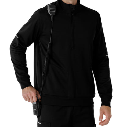 Rugged Flex C86912 Men's Half Zip Black
