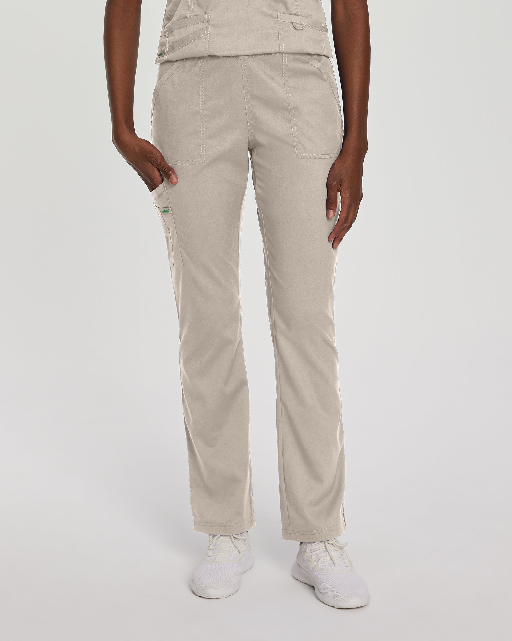 ProFlex 2042 Women's Cargo Scrub Pants Sandstone Image